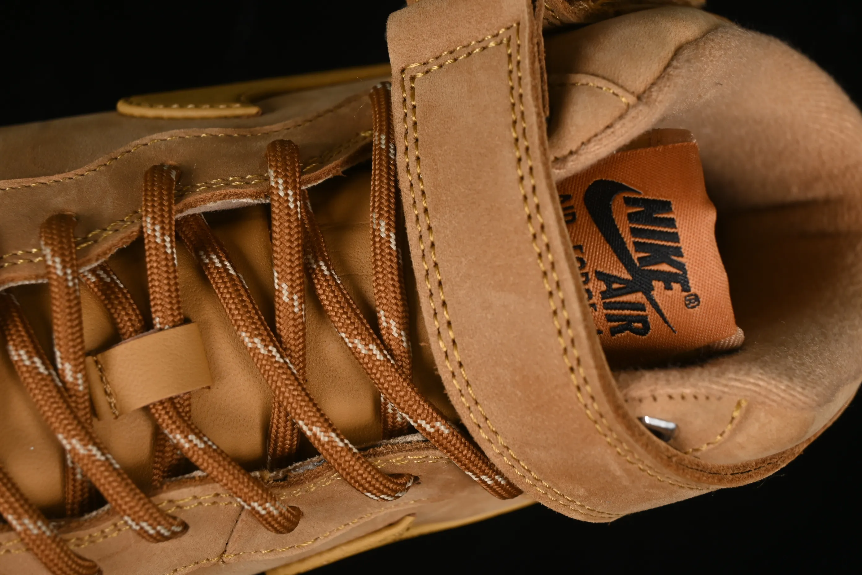 All categories Nk Air Force 1 Air Force series Nk Air Force 1 Mid Air Force mid-top #ZG version Nk Air Force 1'07 Mid Air Force 1 wheat-colored suede Chinese casual sneakers DJ9158-200